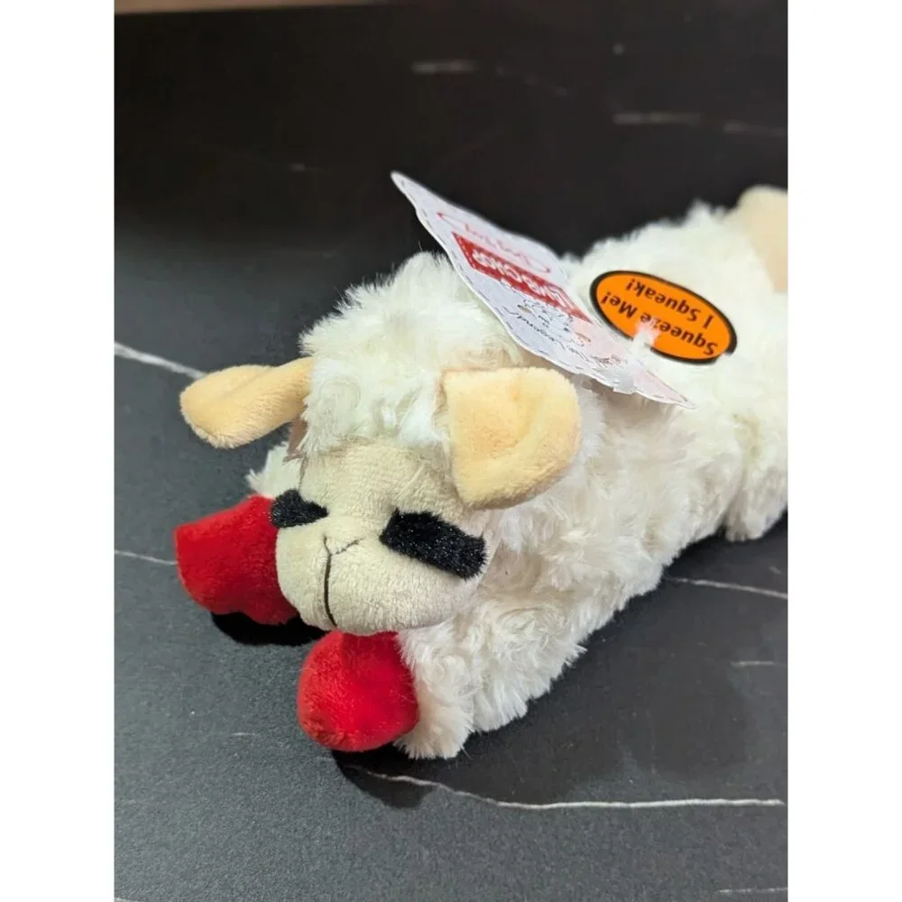 Lamb Chop Plush Dog Toy With‎ Squeaker Soft & Cuddly By DreamWorks New With Tags